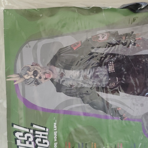 Rubies Punk Zombie 3 PC Halloween Mask Outfit Costume Boys MED 54 to 70 Pounds - Picture 11 of 13